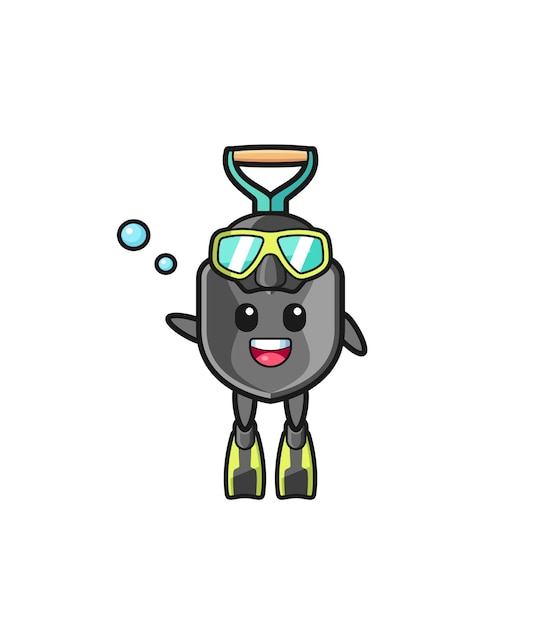 the shovel diver cartoon character
