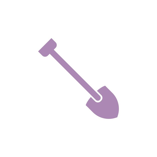 Shovel icoon vector ontwerp sjablonen eenvoudig ontwerp en modern