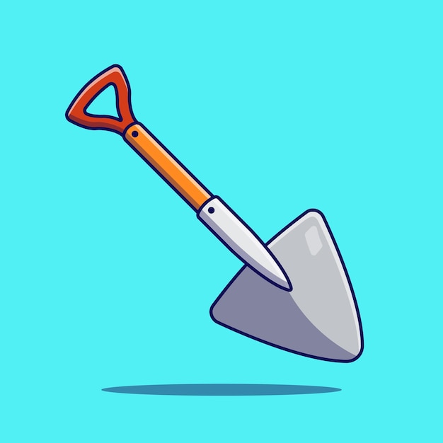 Иллюстрация лопаты лопата для иллюстрации строительных работ мультфильм строительные инструменты вектор