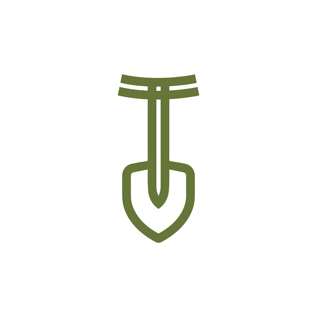 Logo pala icona semplice logo per camper