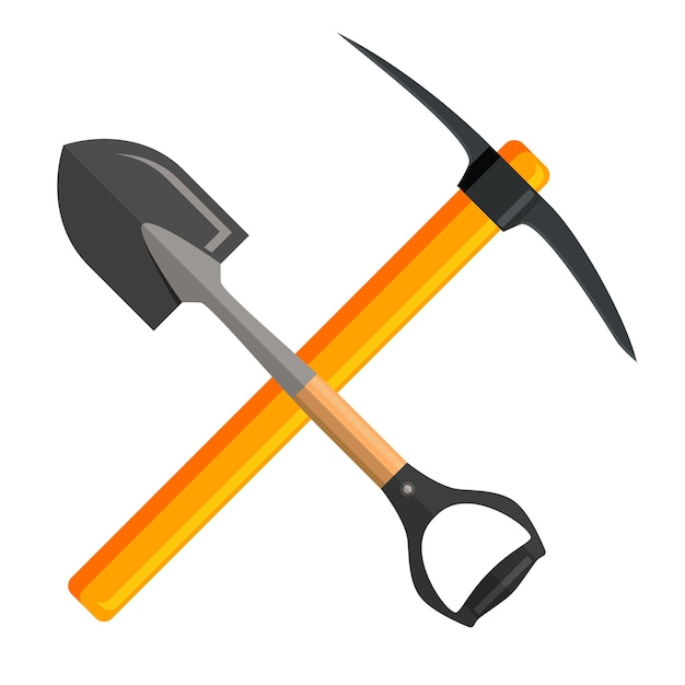 Shovel and pickaxe tools