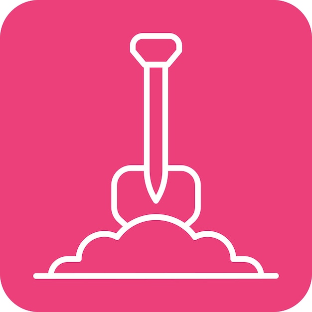 Shovel vector icon Can be used for Spring iconset