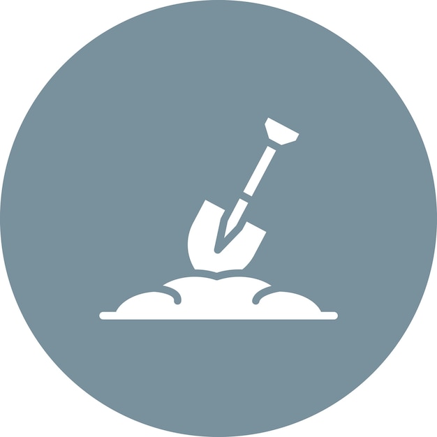 shovel vector icon illustration of spring iconset