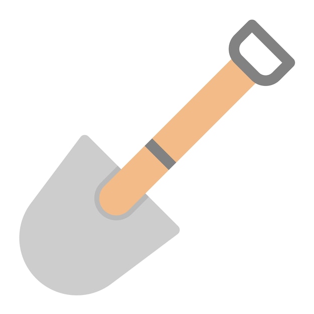 Shovel Vector illustratie stijl