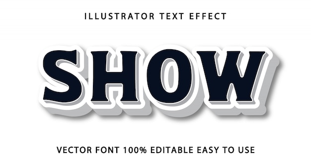 Show   Editable Text Effect