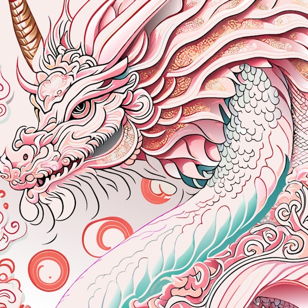 Показать полное тело китайского дракона с лицевой стороны гиперреалистично резкое и идеальное лицо точное тело