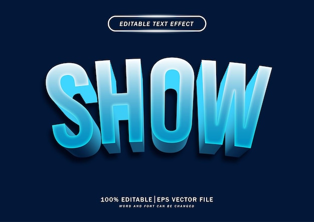 Show text effect