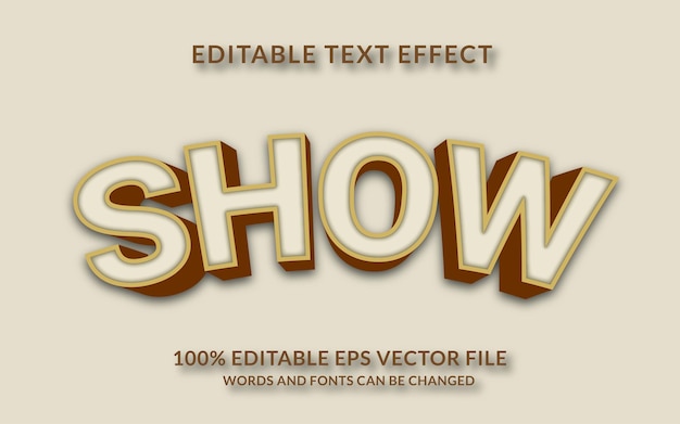 Show Text Style Effect