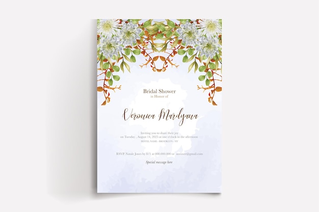 SHOWER BRIDAL INVITATION TEMPLATES