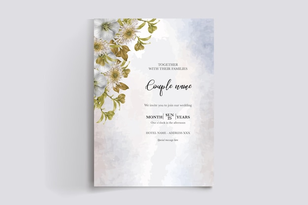 Shower bridal wedding invitation templates