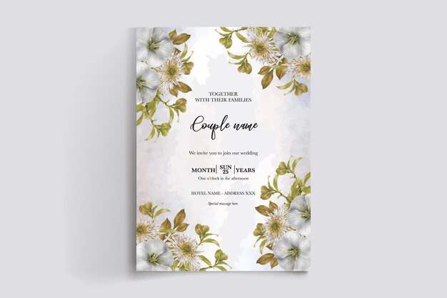 Shower bridal wedding invitation templates