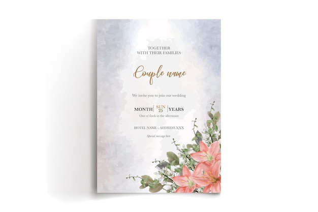 Shower bridal wedding invitation templates