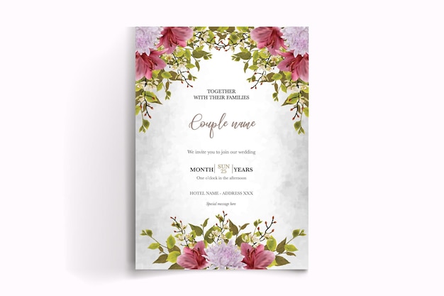 Shower bridal wedding invitation templates