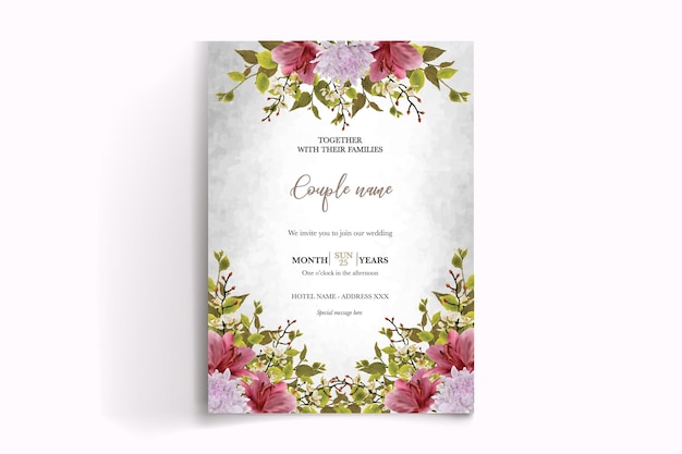 Shower bridal wedding invitation templates