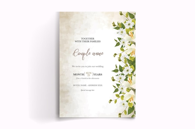 Shower bridal wedding invitation templates