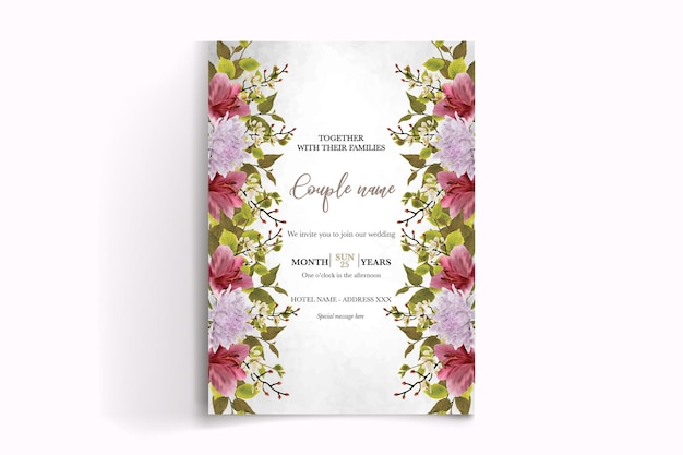 Shower bridal wedding invitation templates