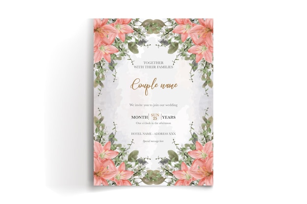 Shower bridal wedding invitation templates