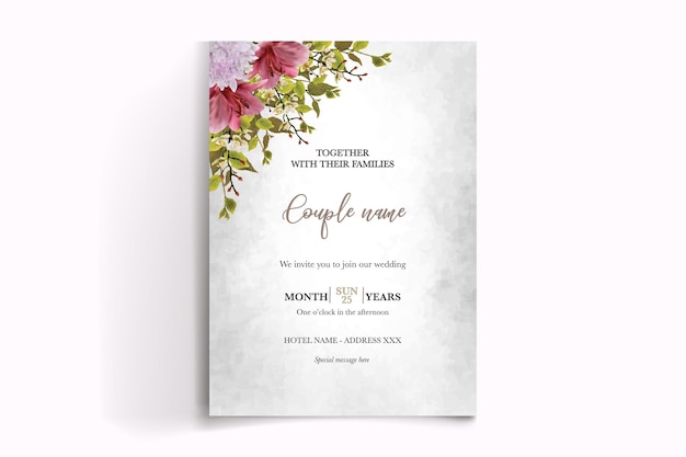 Shower bridal wedding invitation templates