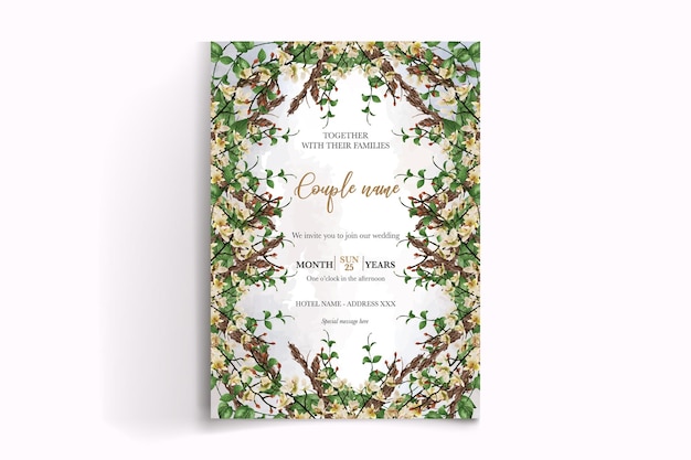 Shower bridal wedding invitation templates