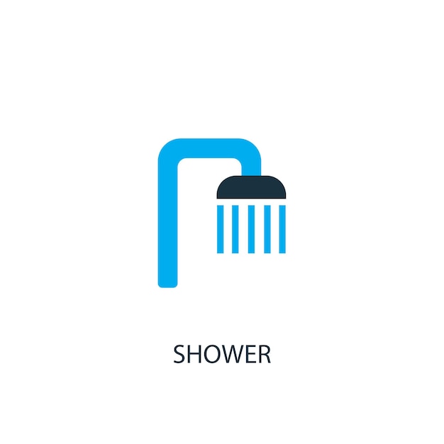 Shower icon. Logo element illustration. Shower symbol design from 2 colored collection. Simple Shower concept. Can be used in web and mobile.