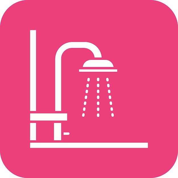 Shower vector icon Can be used for Hygiene Routine iconset