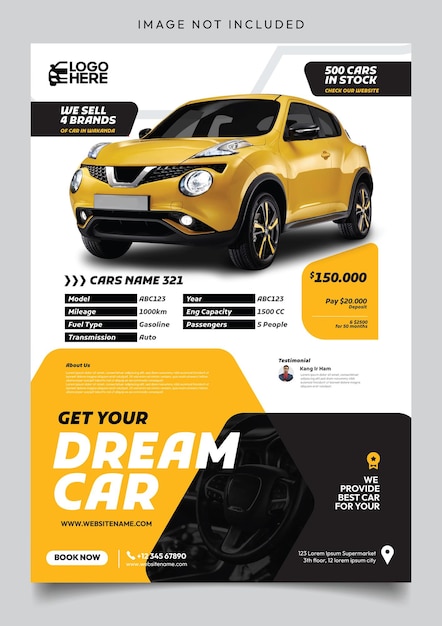 showroom car sales flyer template