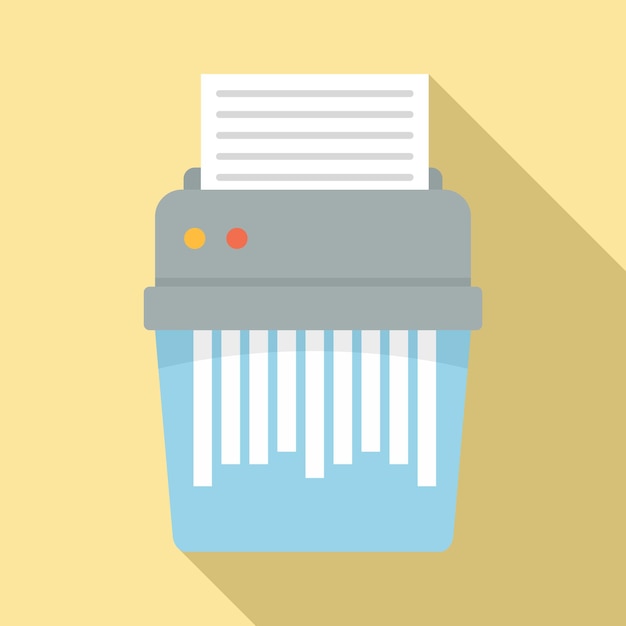 Shredder icon flat illustration of shredder vector icon for web design