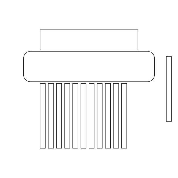 Shredder Machine Icon vector