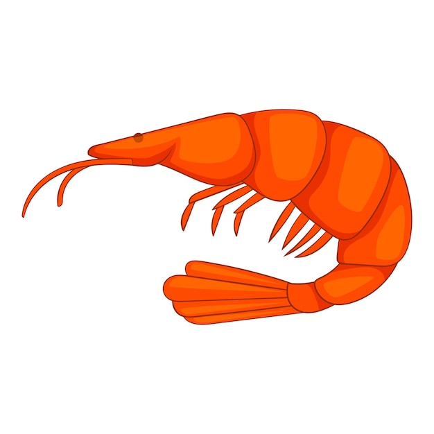 Vector shrimp icon cartoon illustration of shrimp vector icon for web