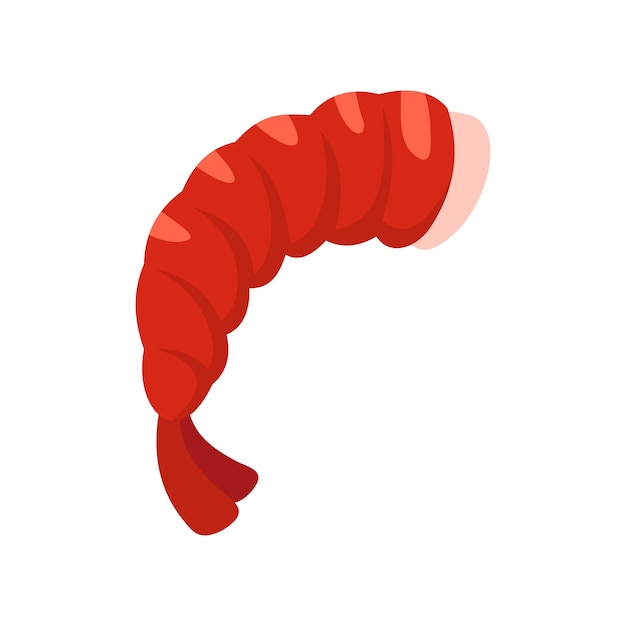 Shrimp icon Flat illustration of shrimp vector icon for web