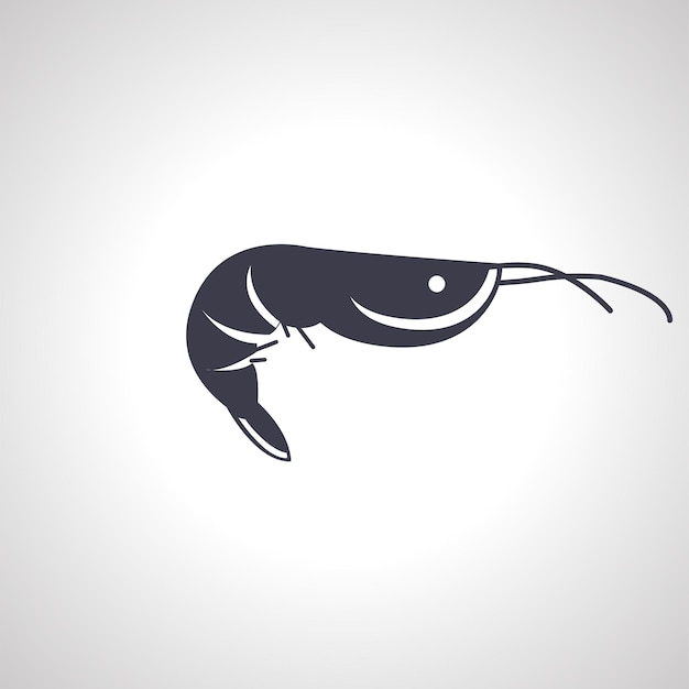 Vector shrimp icon shrimp isolated icon