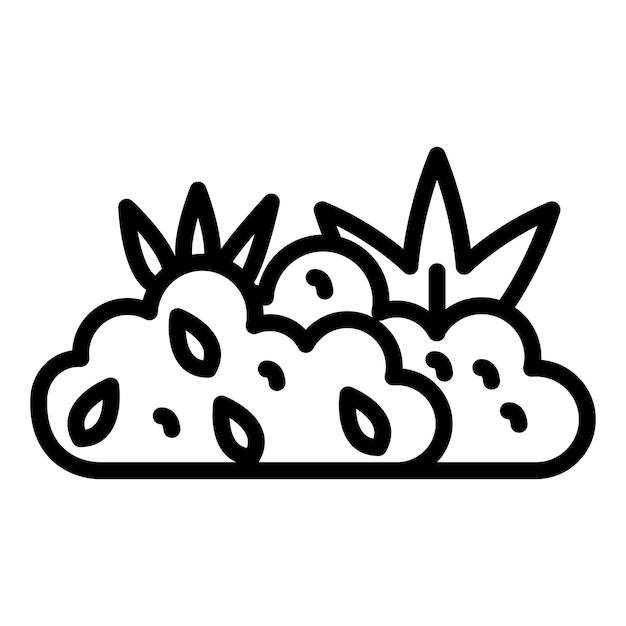 Vector shrub icon style