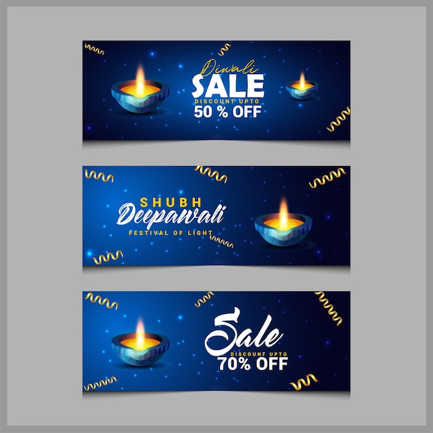 Banner di shubh diwali