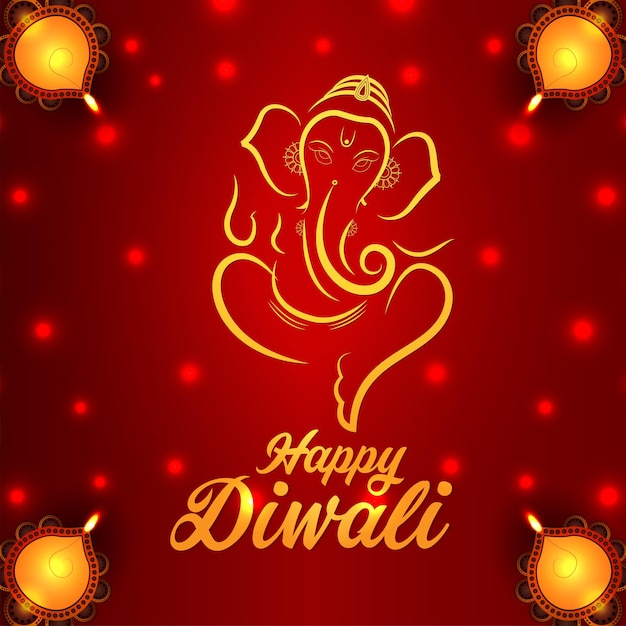 Shubh diwali celebration background