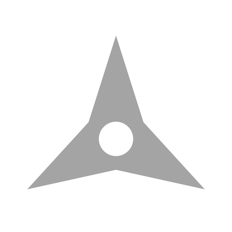 वेक्टर shuriken 3 corner vector illustration