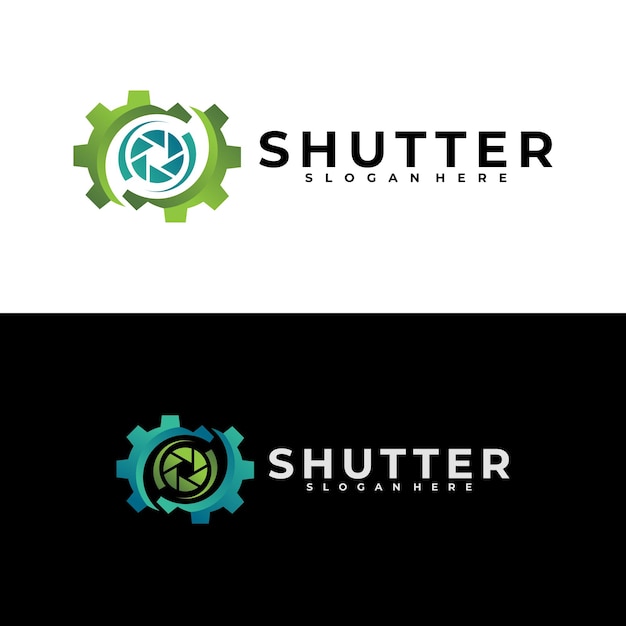 Shutter service logo vector design template