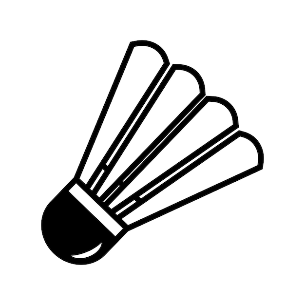 Shuttle badminton icoon