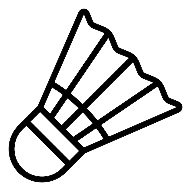 Shuttlecock Vector Icon Design Illustration