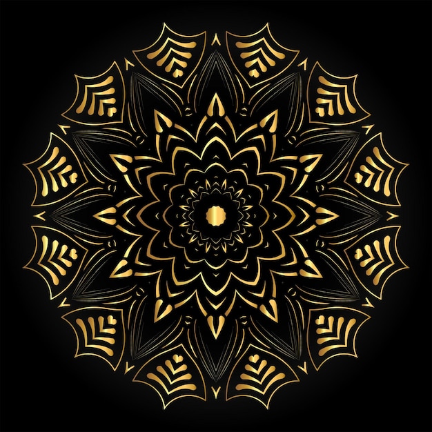 Sier luxe gouden mandala Islam Arabisch Indiaas Turks Pakistan vector