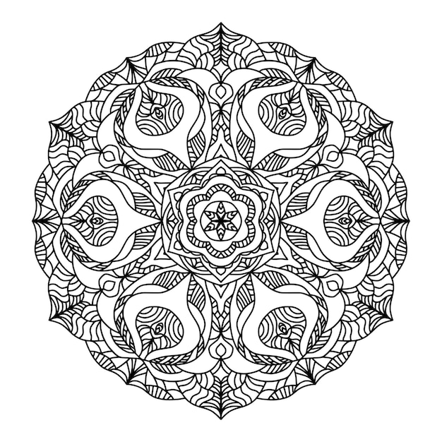 Sier luxe mandala-patroon