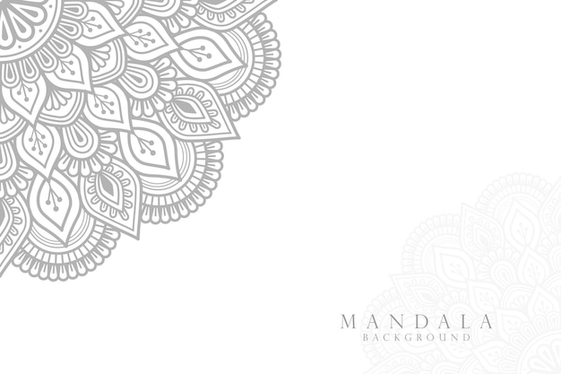 Sier mandala ontwerp achtergrond