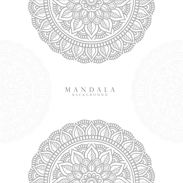 Sier Mandala Ontwerp Achtergrond