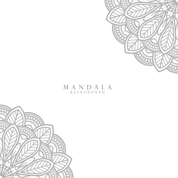 Sier mandala ontwerp achtergrond