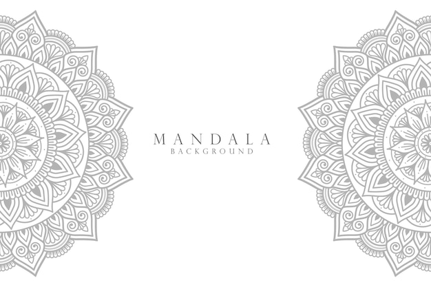 Sier mandala ontwerp achtergrond