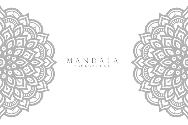 Sier mandala ontwerp achtergrond