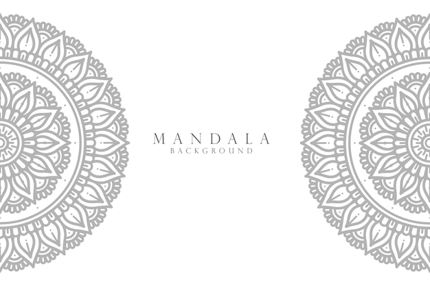 Sier mandala ontwerp achtergrond