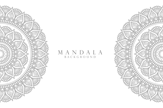 Sier mandala ontwerp achtergrond