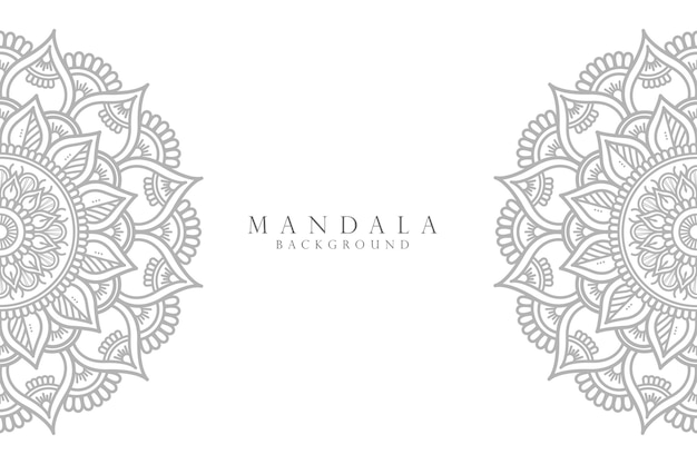 Sier mandala ontwerp achtergrond