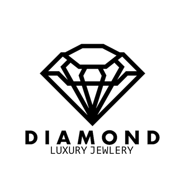 Sieraden diamant luxe logo bedrijf pictogram vector illustratie sjabloonontwerp