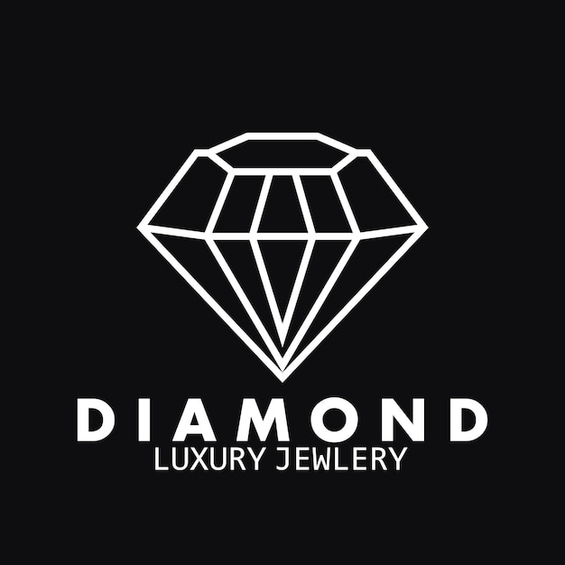 Sieraden diamant luxe logo bedrijf pictogram vector illustratie sjabloonontwerp